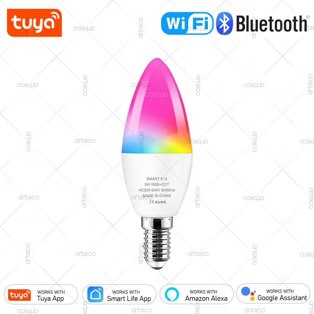 Wifi Led Dimmer - Tuya E14 Candle Lamp Smart Life