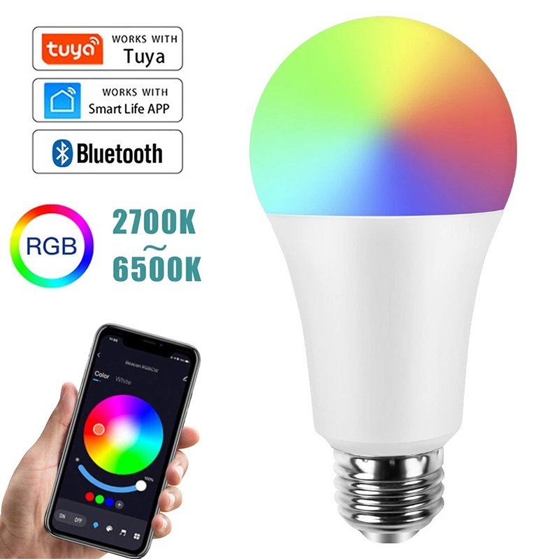 Wifi Led Dimmer - E27 WiFi Smart LED Bulb RGBCW