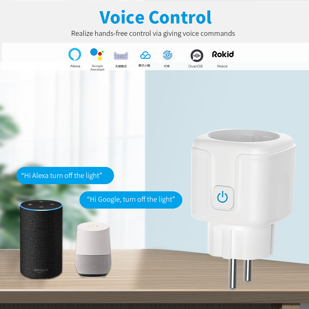 Work With TUYA Smart Plug WiFi - Smart Outdoor Plug ulasan dan harga