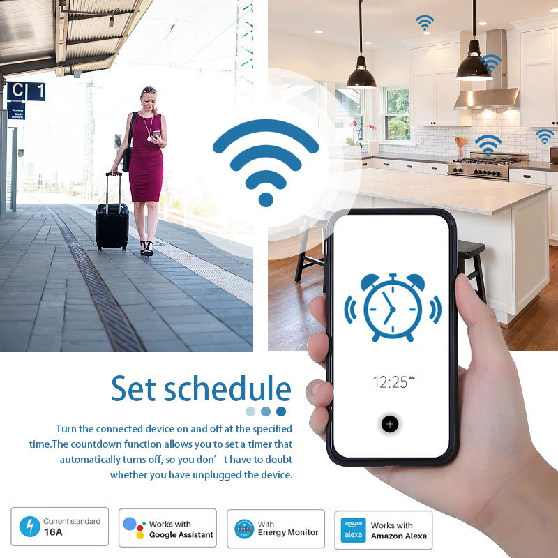 Work With TUYA Smart Plug WiFi - Smart Outdoor Plug ulasan dan harga
