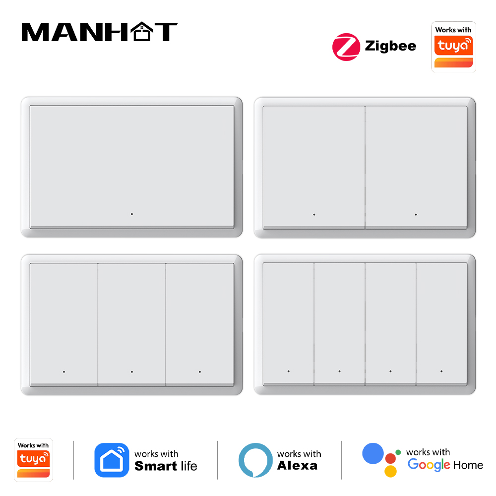 Manhot Smart zigbee Switch No  - Tuya Smart Switch ulasan dan harga
