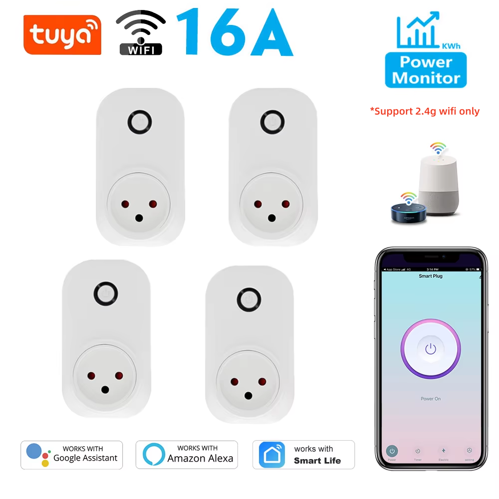 Tuya Smart Socket IsraeL Plug  - Smart Outdoor Plug ulasan dan harga