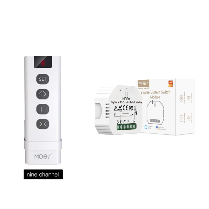 MOES ZigBee Smart RF433 Curtai - Smart Home Moes ulasan dan harga