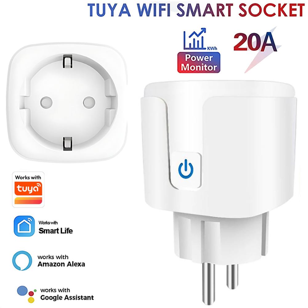 Works with Tuya Smart Life App - Smart Outdoor Plug ulasan dan harga