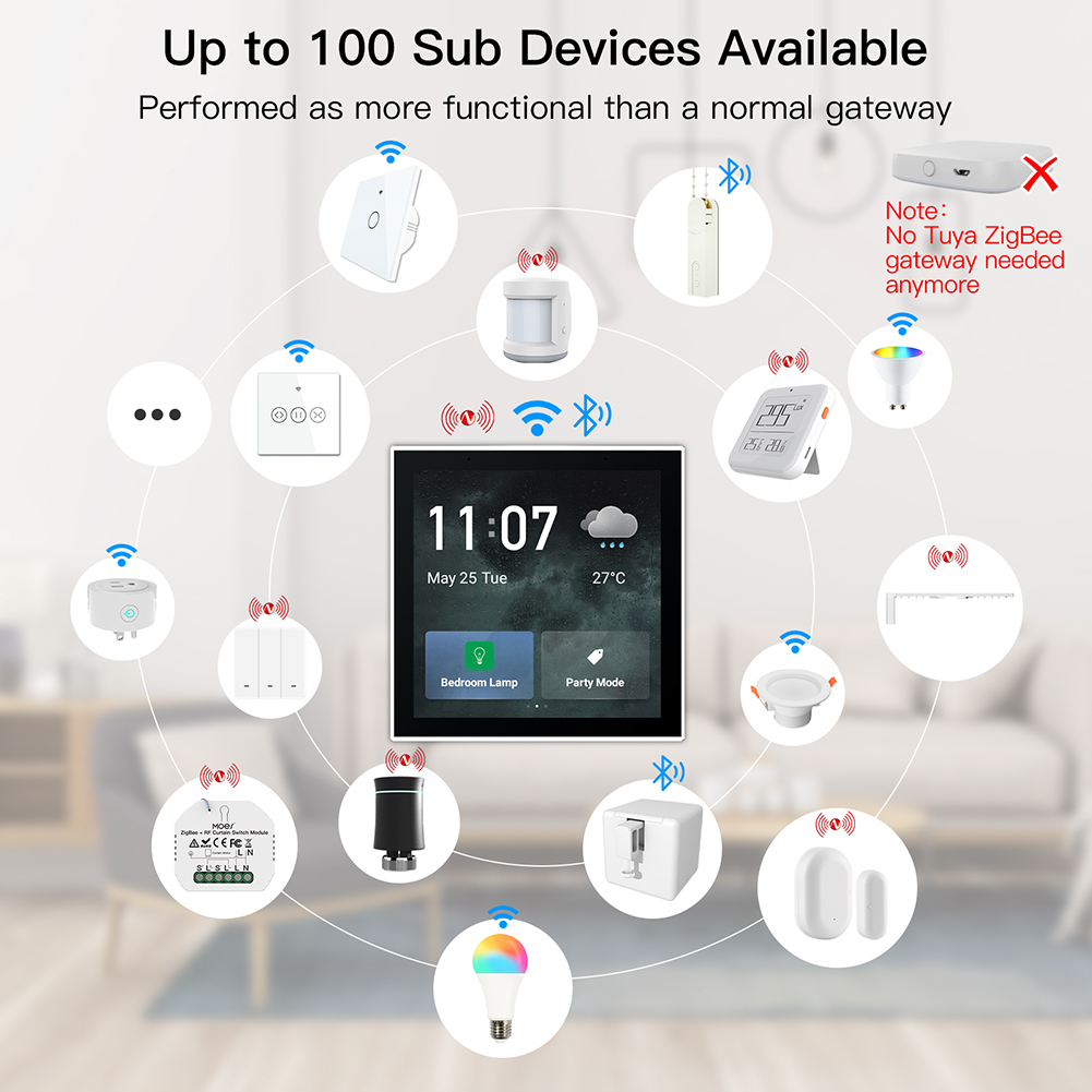 ljc 2026new Tuya 4 Inch Multi- - Smart Home Control ulasan dan harga