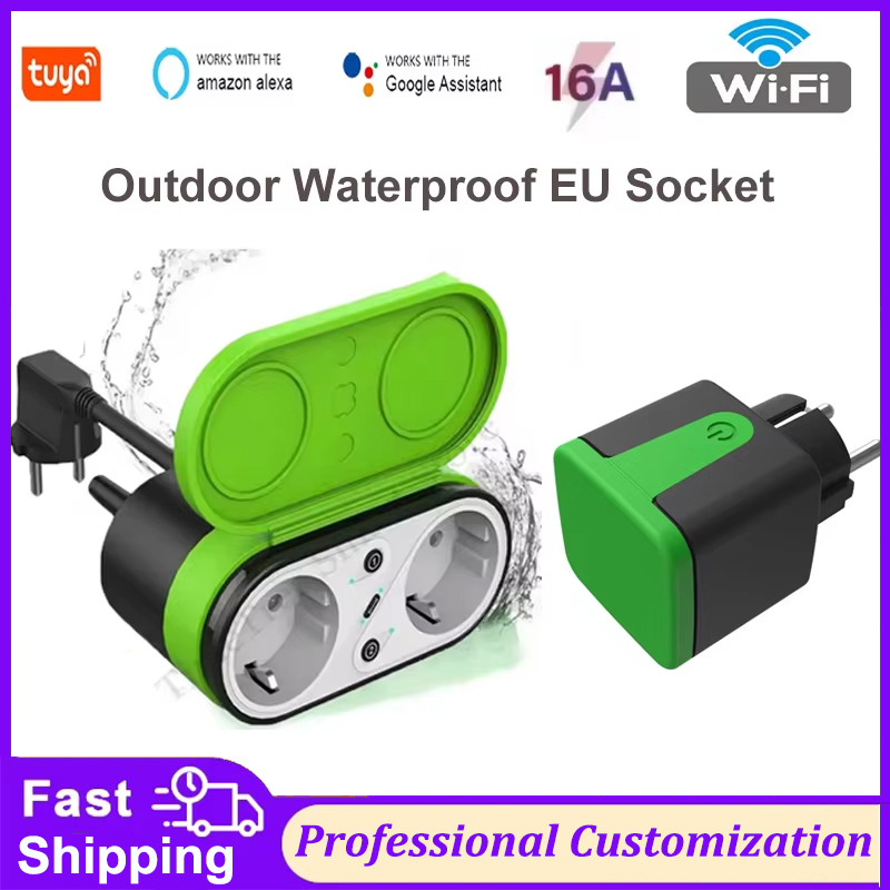 Tuya EU 16A Wifi Smart Outdoor - Smart Outdoor Plug ulasan dan harga