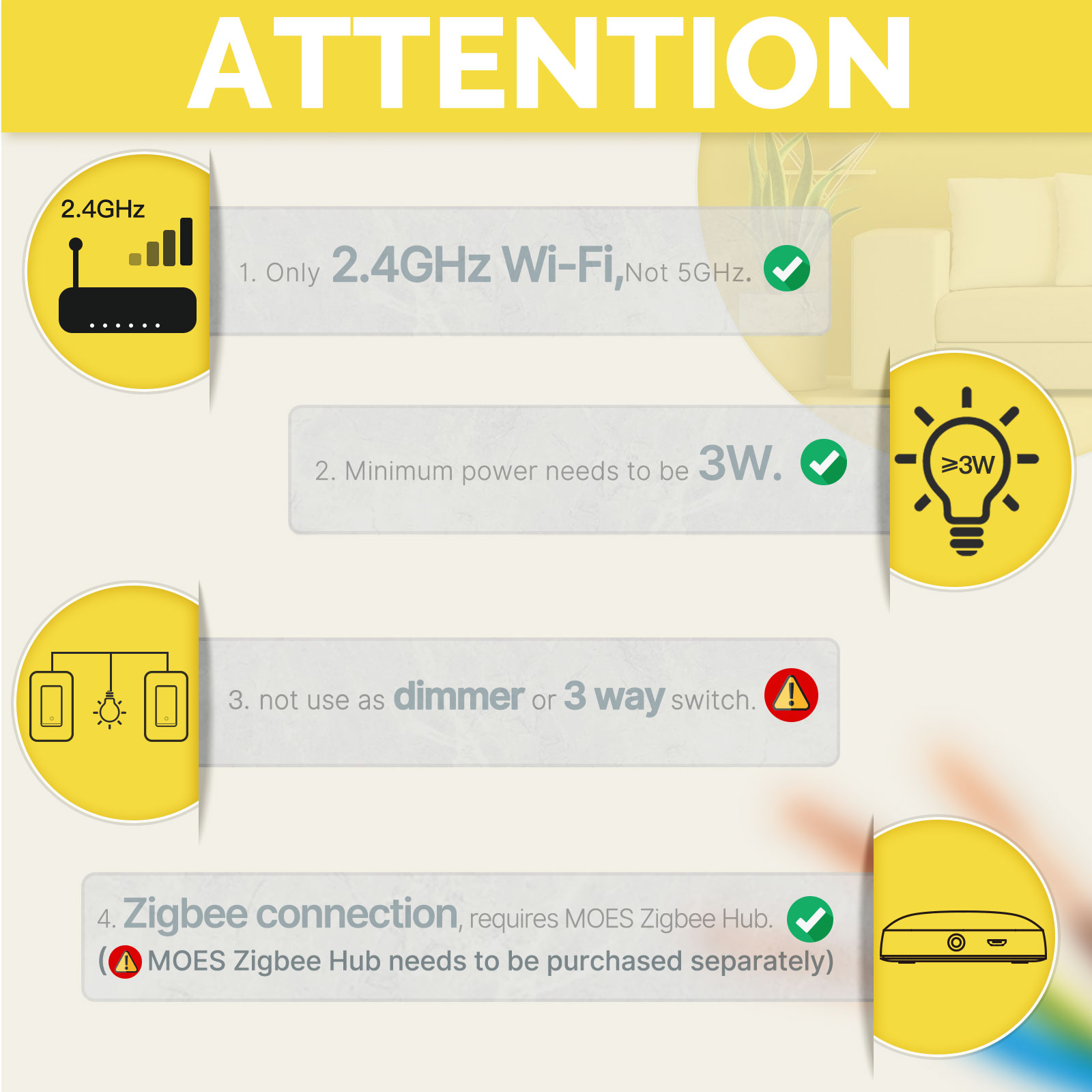 MOES US Standard Zigbee Smart  - Smart Home Moes ulasan dan harga