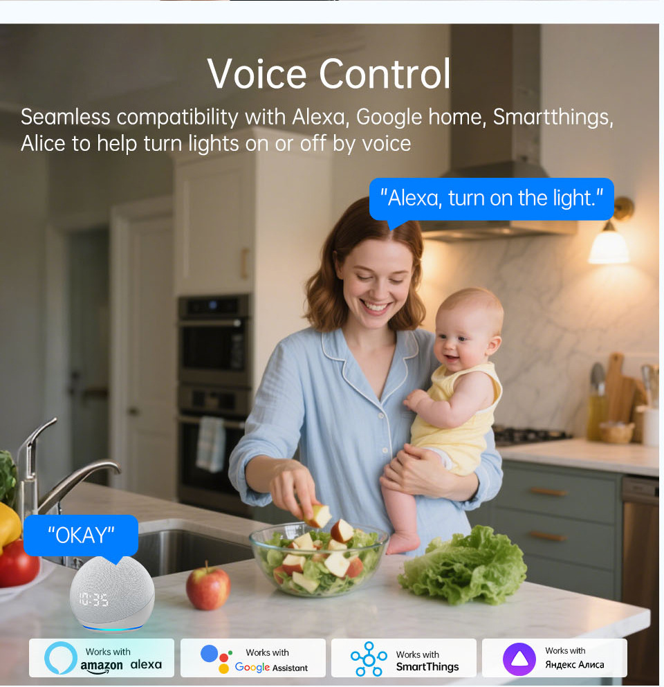 1 2 3 4 Gang WiFi RF 433mhz To - Tuya Smart Switch ulasan dan harga