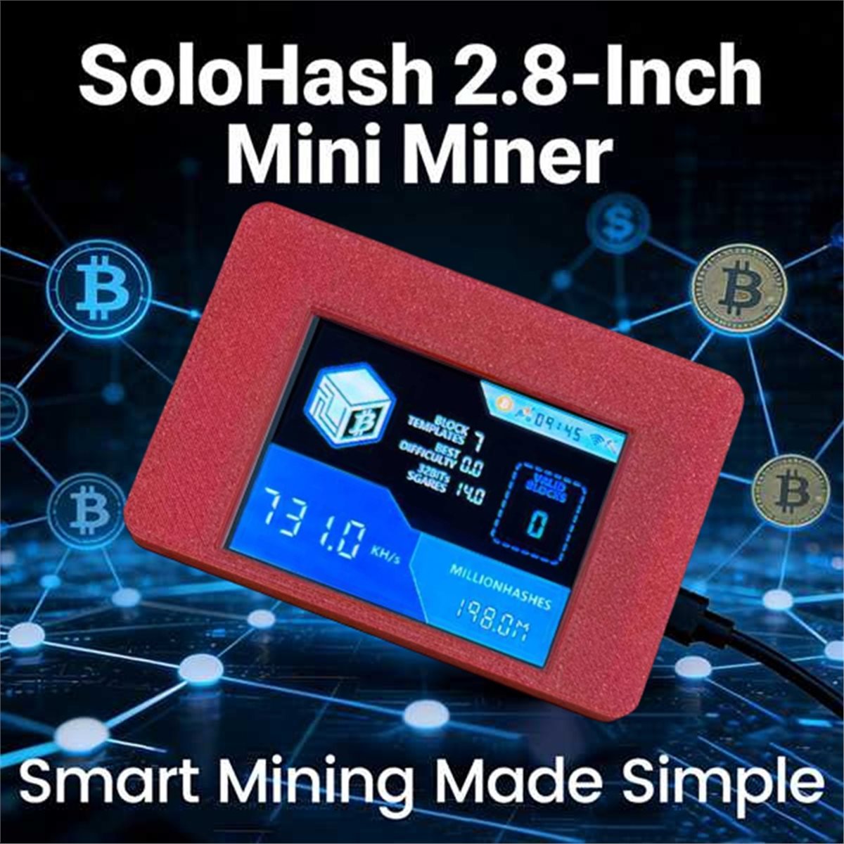 -[T134C Digital]NerdMinerV2NMM - Upgrade Smart Home ulasan dan harga