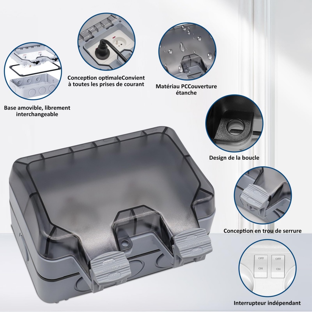 EIOMR France IP66 Weatherproof - Smart Outdoor Plug ulasan dan harga
