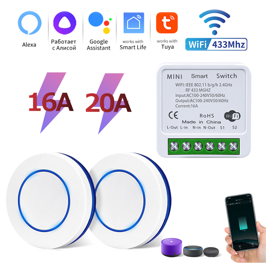 Tuya Wifi Smart Switch RF 433M - Wifi Led Dimmer ulasan dan harga
