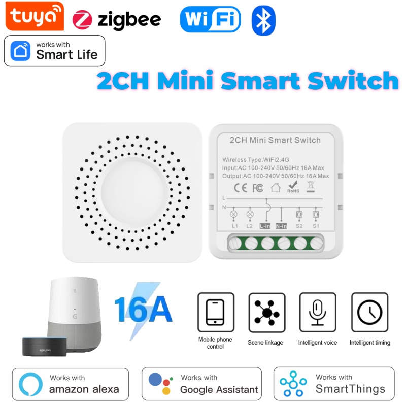 Tuya Mini Smart Switch WiFi 1- - Tuya Smart Switch ulasan dan harga