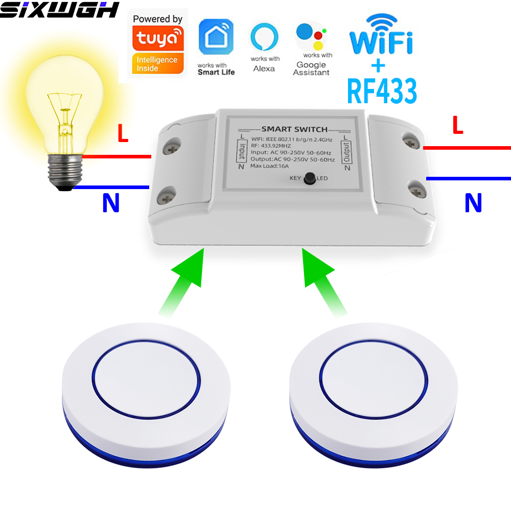 16A WiFi Tuya Smart Switch Wir - Tuya Smart Switch ulasan dan harga