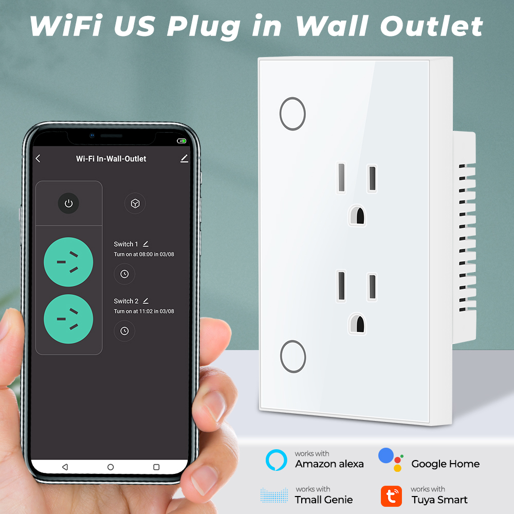 16A Tuya Wifi Socket Us Plug O - Smart Outdoor Plug ulasan dan harga