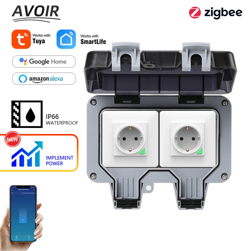 Avoir Tuya Zigbee Electrical S - Smart Outdoor Plug ulasan dan harga