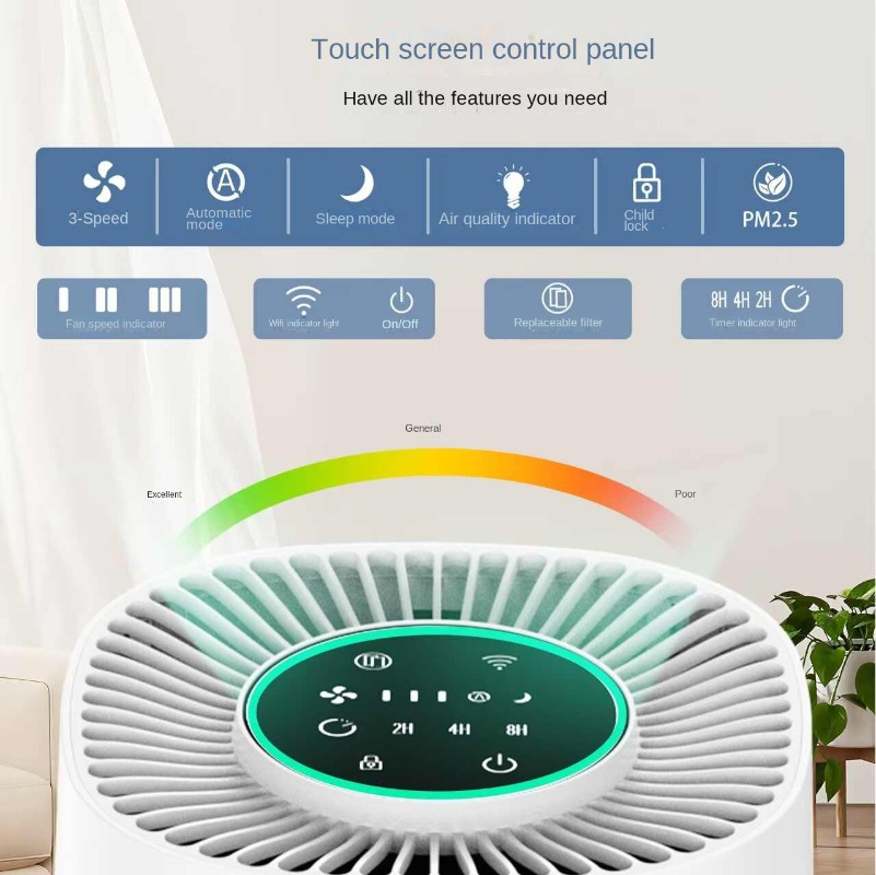Smart Home Air Purifier with A - Smart Home Control ulasan dan harga