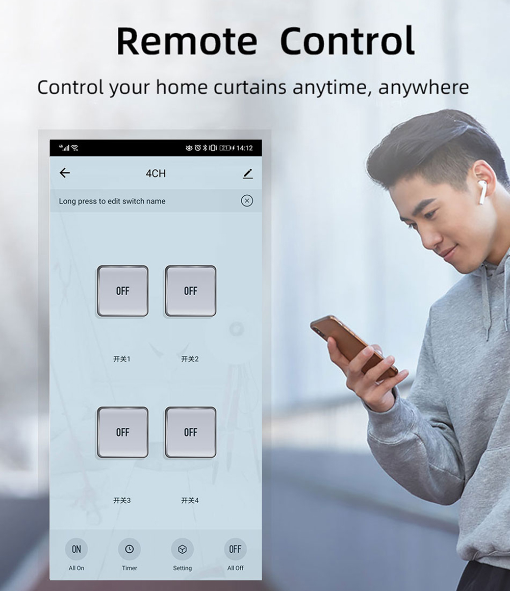 Tuya 4CH Zigbee Switch Relay M - Tuya Smart Switch ulasan dan harga