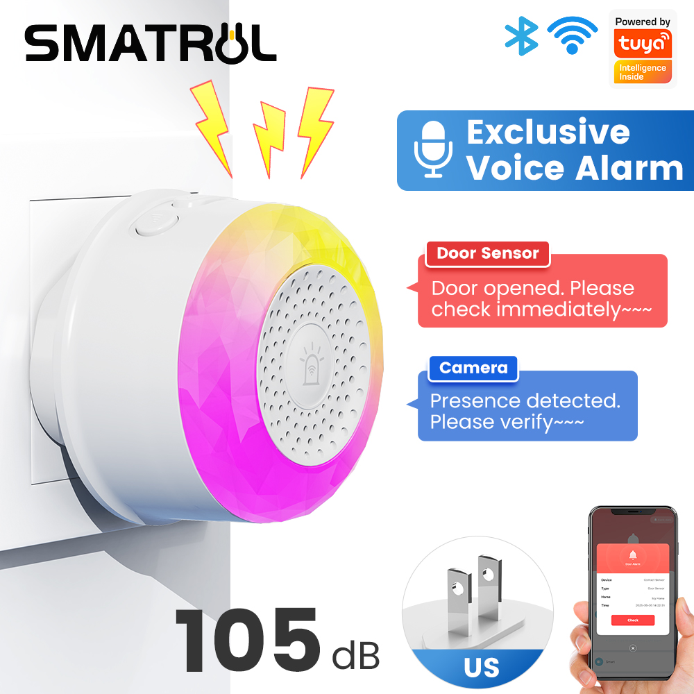 SMATRUL Tuya WiFi Sound And Li - Smart Outdoor Plug ulasan dan harga