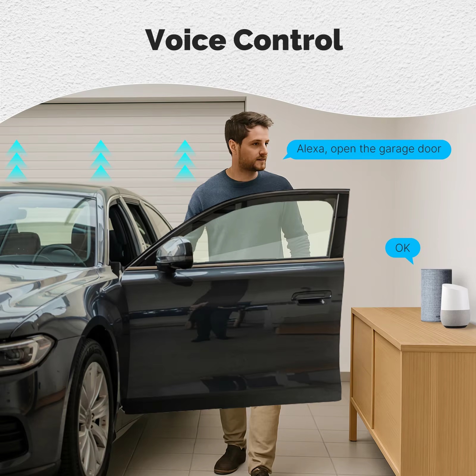 MOES Zigbee Garage Door Contro - Smart Home Moes ulasan dan harga