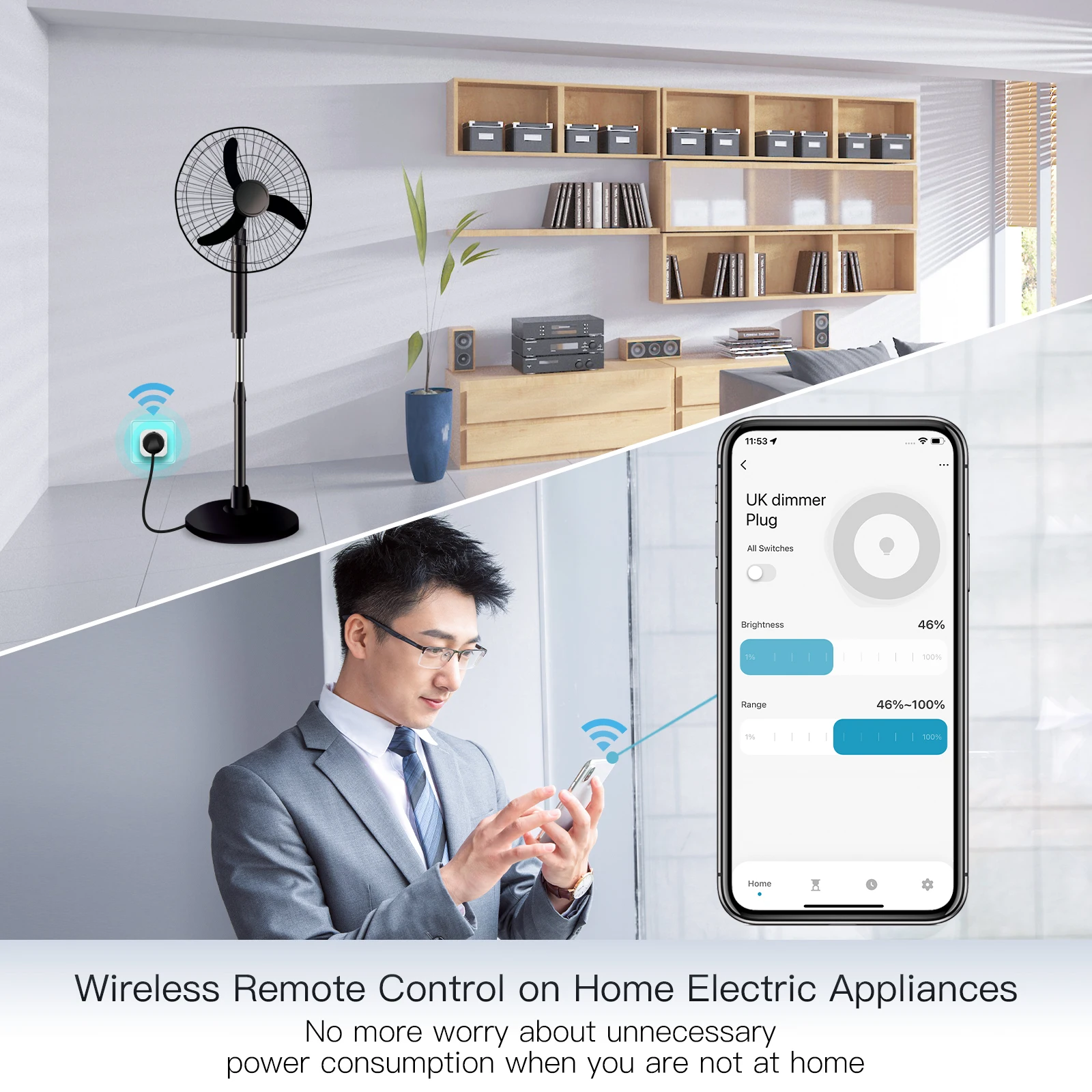 MOES Tuya WiFi Smart Plug Dimm - Smart Home Moes ulasan dan harga
