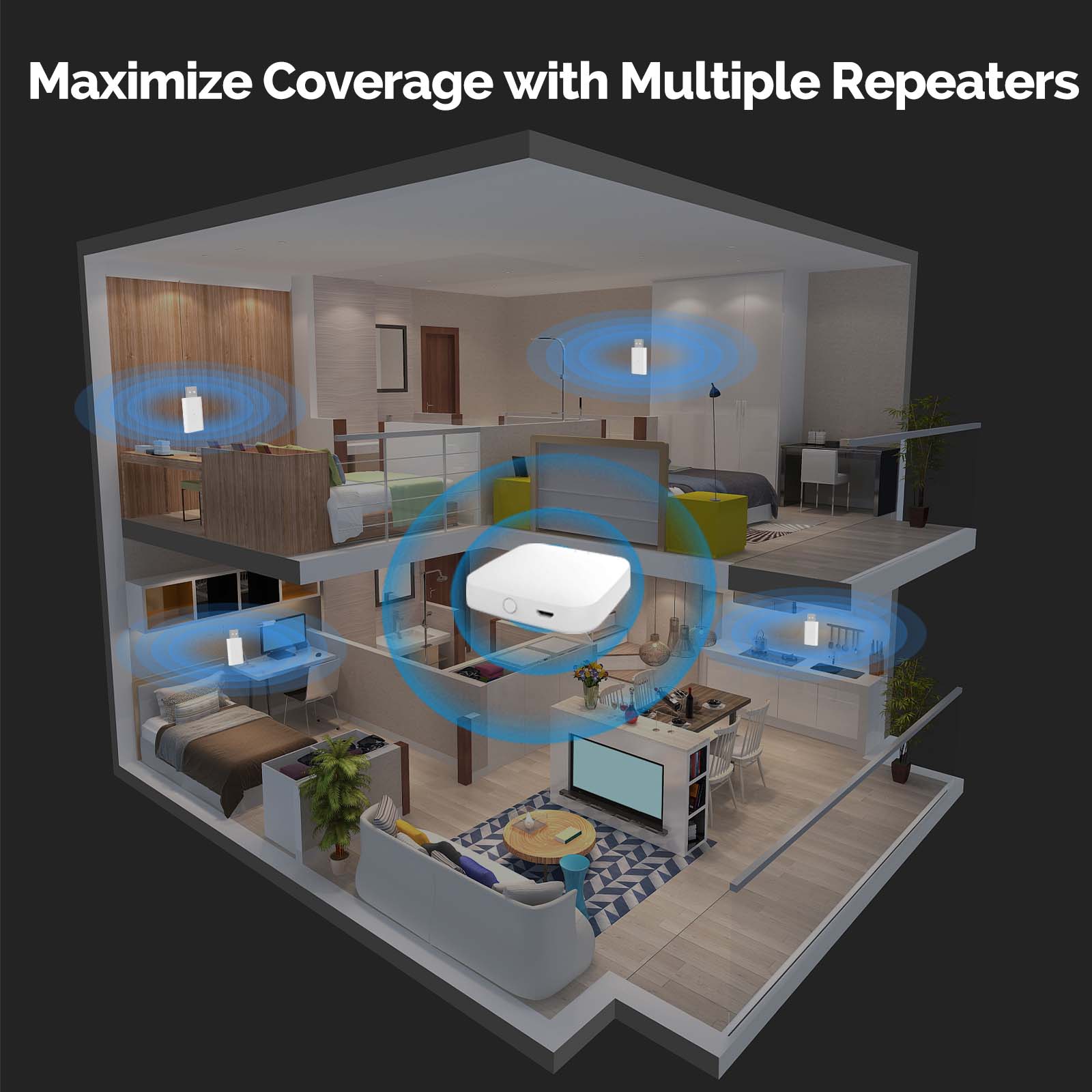 MOES Tuya ZigBee3.0 Signal Rep - Smart Home Moes ulasan dan harga