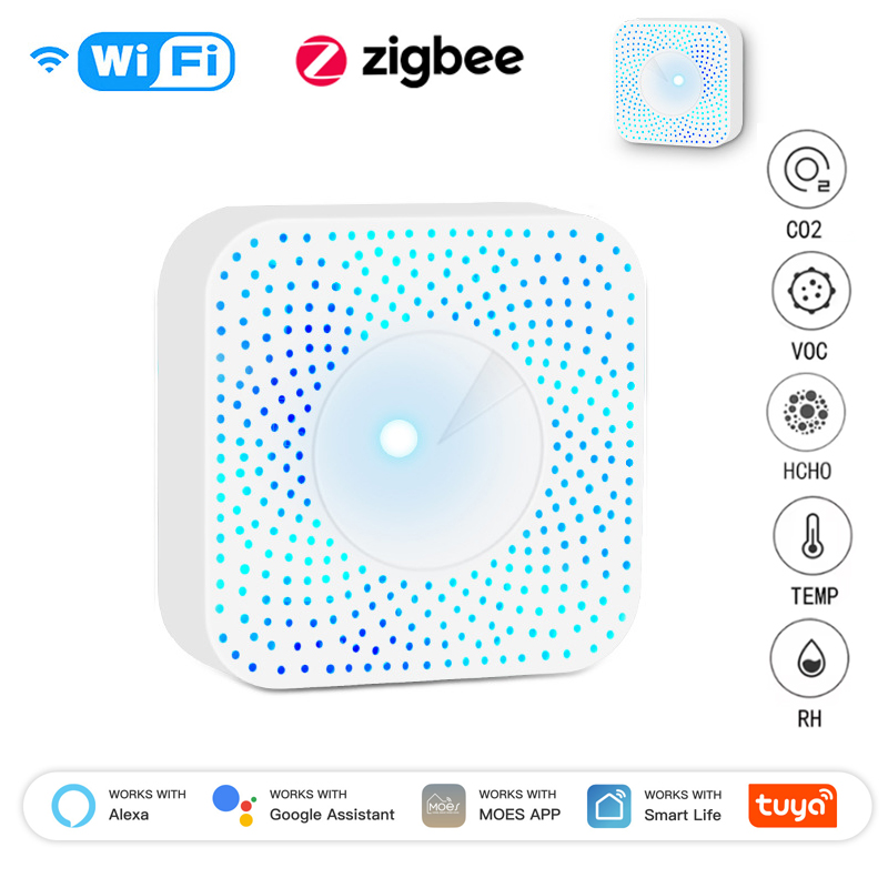 Tuya ZigBee/WiFi Air Quality D - Smart Home Box ulasan dan harga