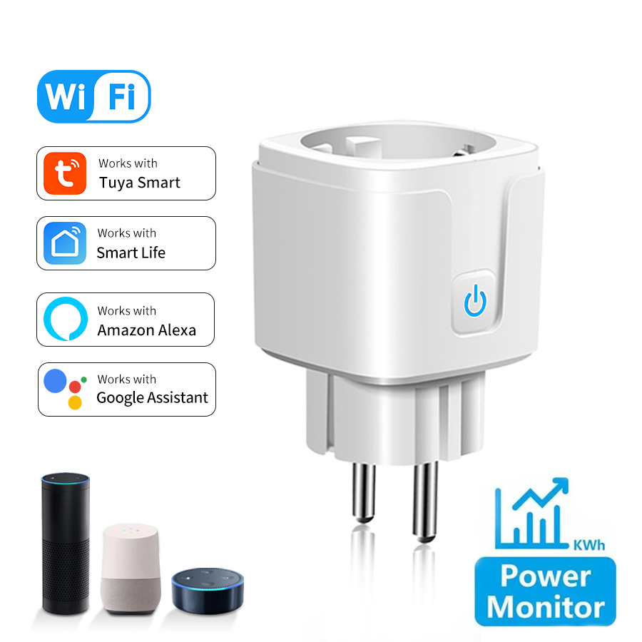 Tuya Smart Socket EU 16A AC100 - Smart Outdoor Plug ulasan dan harga