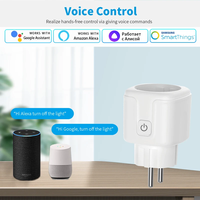 Tuya Smart Socket EU 16A AC100 - Smart Outdoor Plug ulasan dan harga