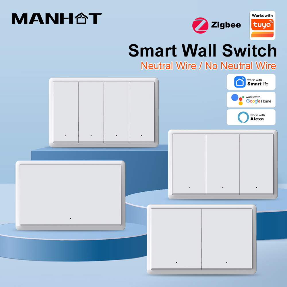 MANHOT ZigBee3.0 Smart Switch  - Tuya Smart Switch ulasan dan harga