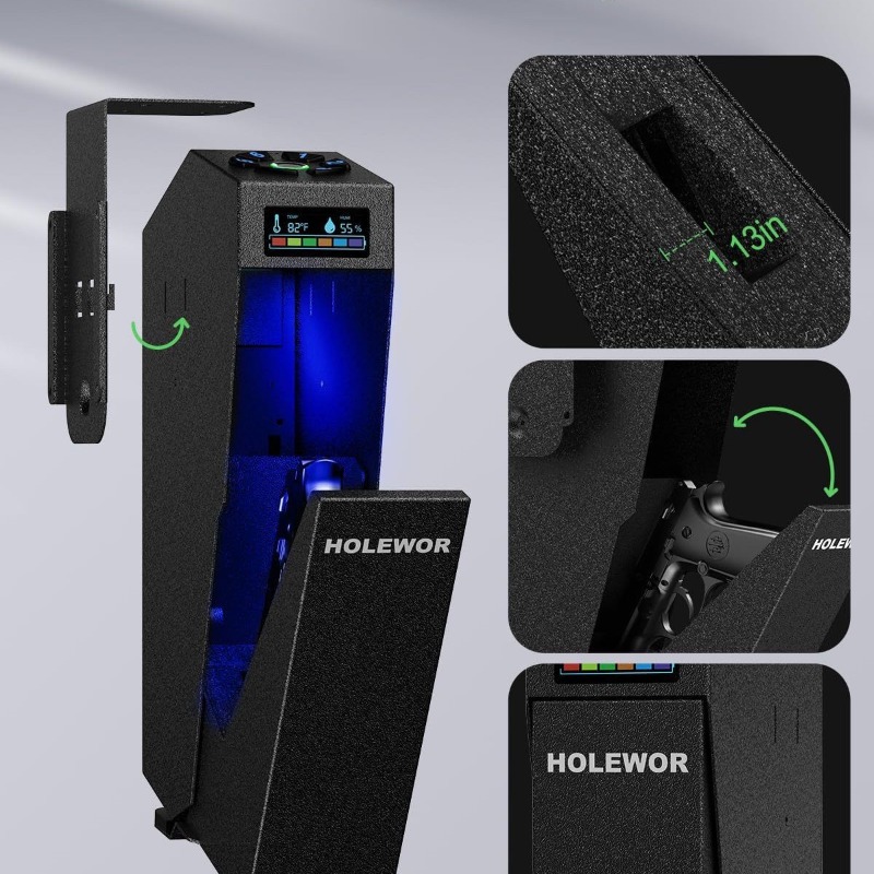 Smart Fingerprint Handgun Safe - Smart Home Box ulasan dan harga