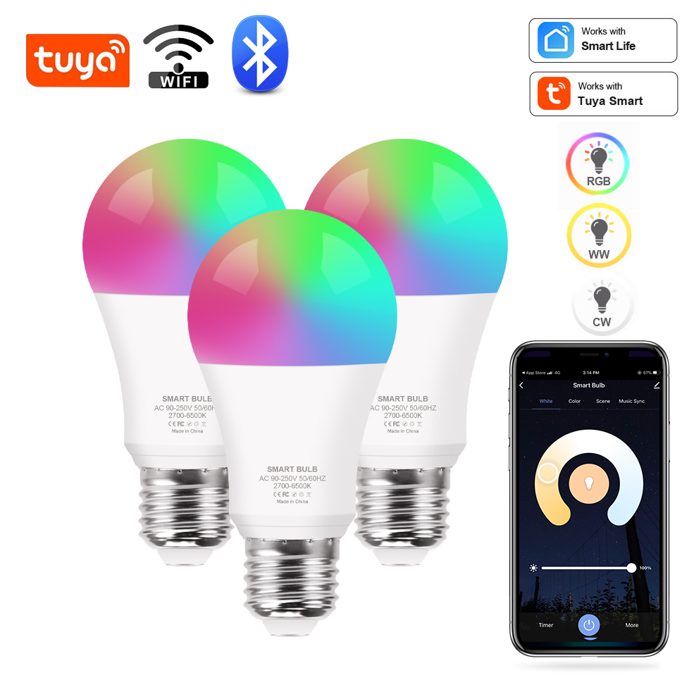 Tuya Wifi/Bluetooth Smart Bulb - Smart Home Diy ulasan dan harga