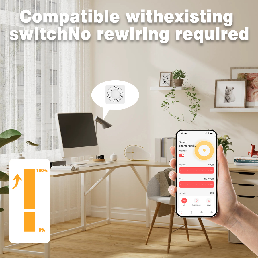 Tuya WiFi Hidden Dimmer Switch - Tuya Smart Switch ulasan dan harga
