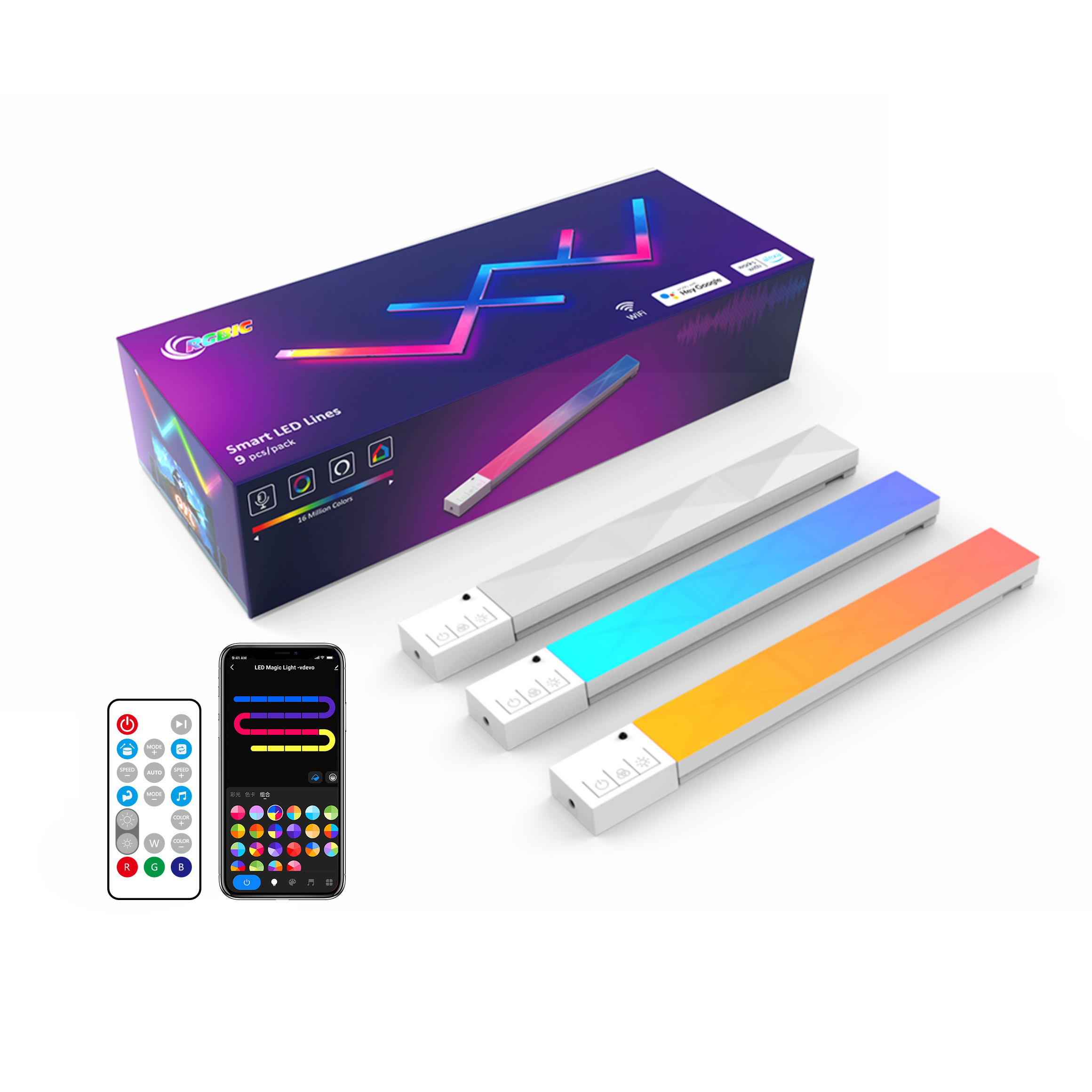 EE1 Splicing WiFi Music LED St - Smart Home Diy ulasan dan harga