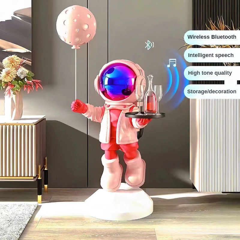 Large Creative Astronaut Floor - Smart Home Speaker ulasan dan harga